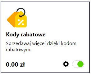 Kody rabatowe - moduł w Shopliku