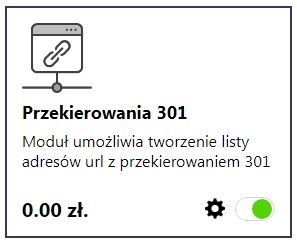 Przekierowania - moduł Shoplika