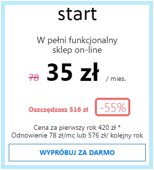 sklep online na abonament pakiet start