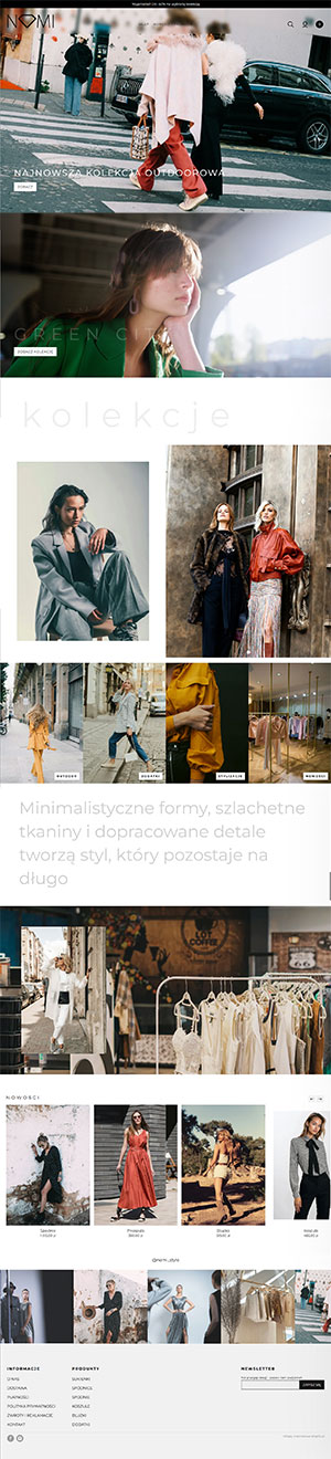 Przykład wyglądu sklepu internetowego na platformie Shoplik