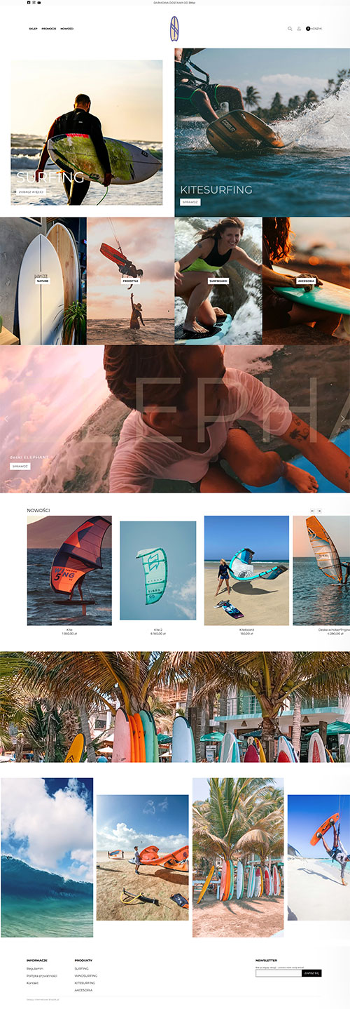Responsywny projekt sklepu internetowego w Shoplik